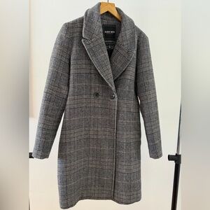 Ever New Checkered Trench Coat